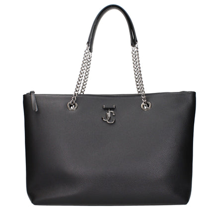 Jimmy Choo Black Leather Shoulder Bag