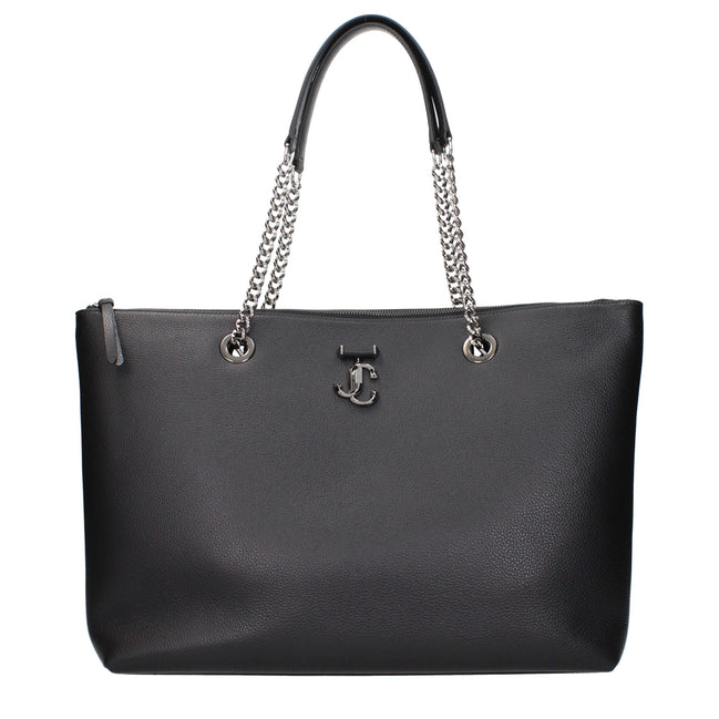 Jimmy Choo Black Leather Shoulder Bag
