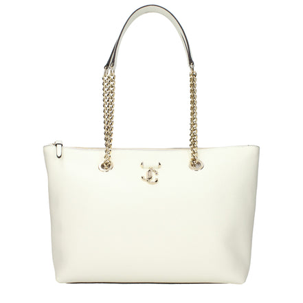Jimmy Choo White Leather Shoulder Bag