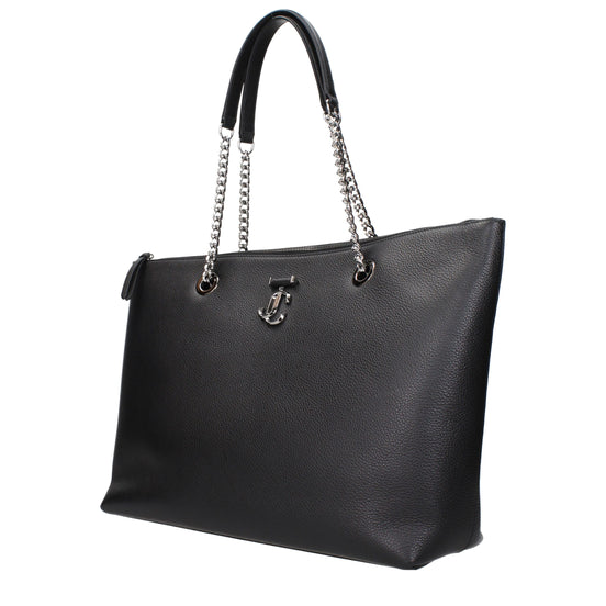Jimmy Choo Black Leather Shoulder Bag