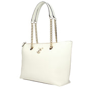 Jimmy Choo White Leather Shoulder Bag