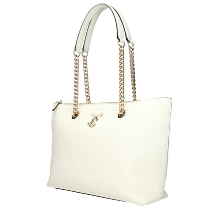 Jimmy Choo White Leather Shoulder Bag