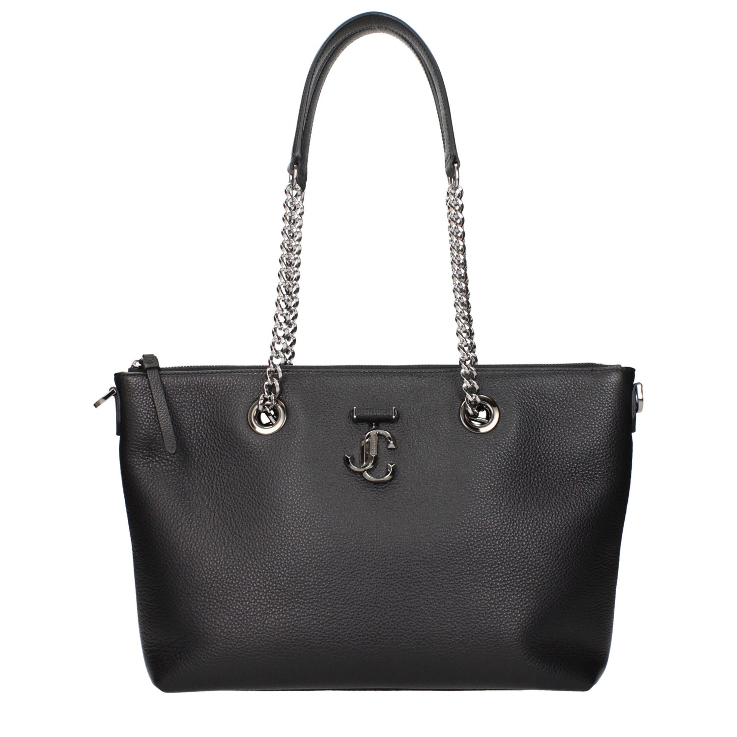 Jimmy Choo Black Leather Shoulder Bag