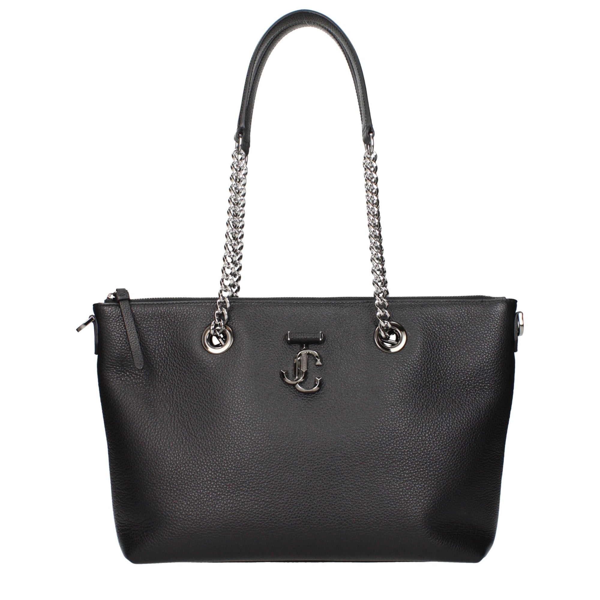 Jimmy Choo Black Leather Shoulder Bag