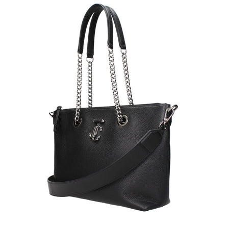 Jimmy Choo Black Leather Shoulder Bag