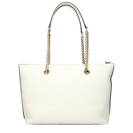 Jimmy Choo White Leather Shoulder Bag