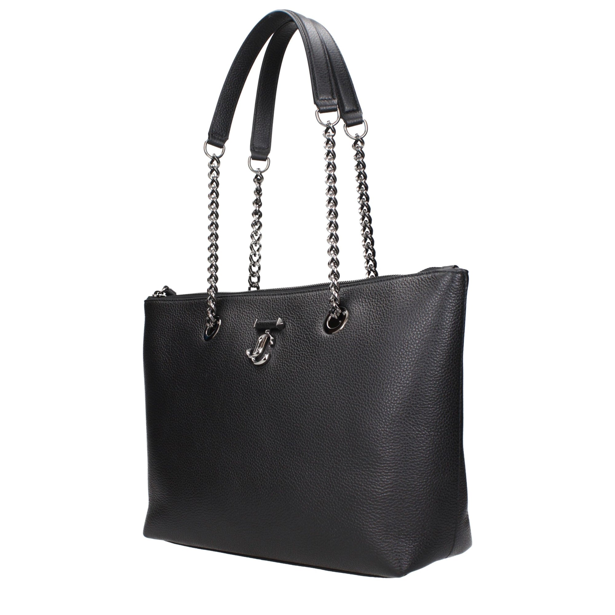 Jimmy Choo Black Leather Shoulder Bag