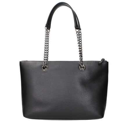 Jimmy Choo Black Leather Shoulder Bag