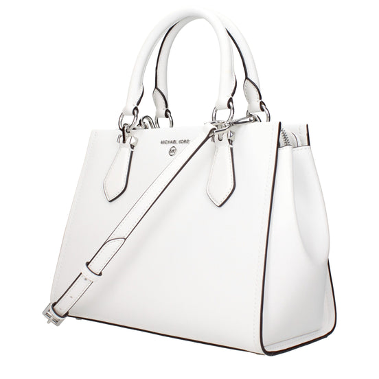 Michael Kors White Leather Handbag
