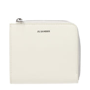 Jil Sander White Leather Wallet
