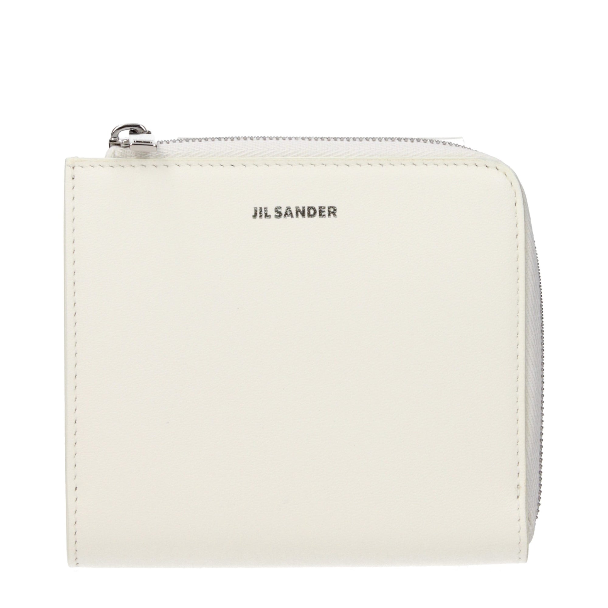 Jil Sander White Leather Wallet