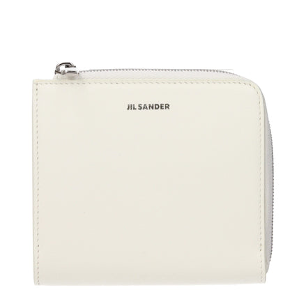 Πορτοφόλι Jil Sander από λευκό δέρμα