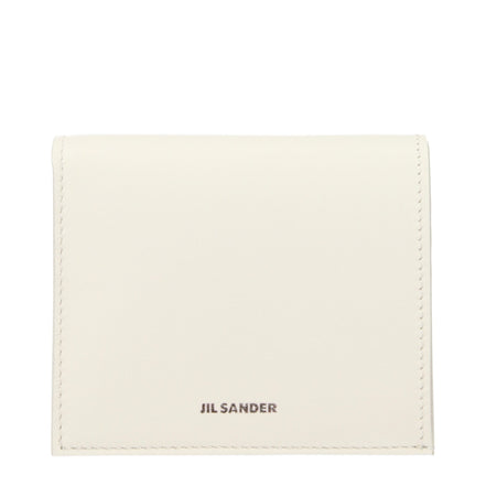 Πορτοφόλι Jil Sander από λευκό δέρμα
