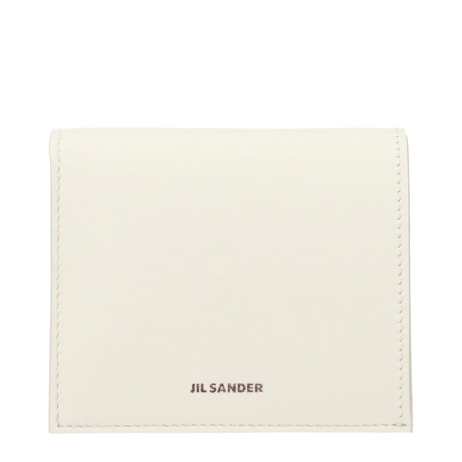 Πορτοφόλι Jil Sander από λευκό δέρμα