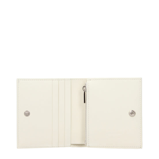 Jil Sander White Leather Wallet