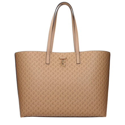 Τσάντα ώμου από καφέ δέρμα Jimmy Choo  