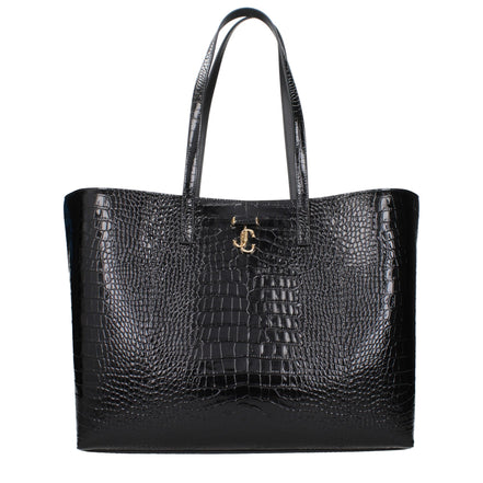 Jimmy Choo Black Leather Shoulder Bag