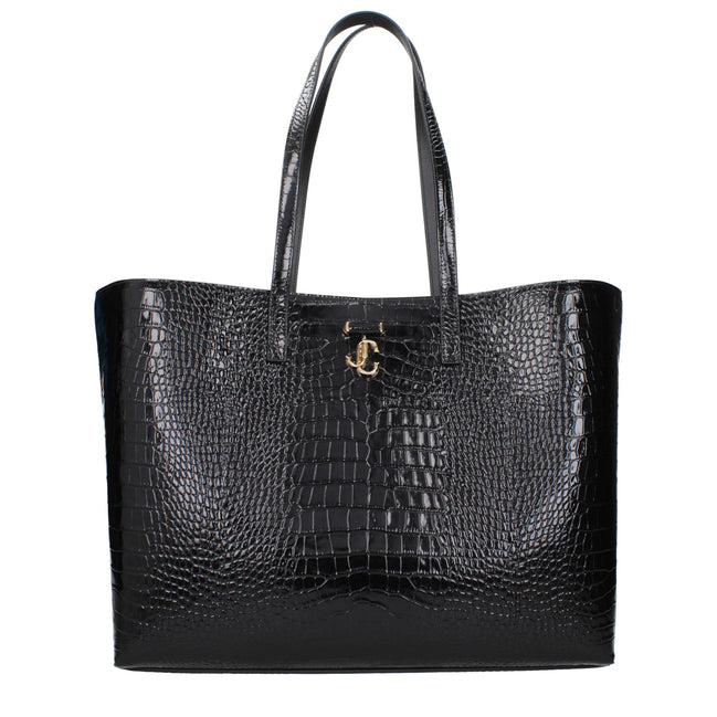 Jimmy Choo Black Leather Shoulder Bag