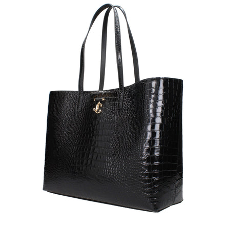 Jimmy Choo Black Leather Shoulder Bag
