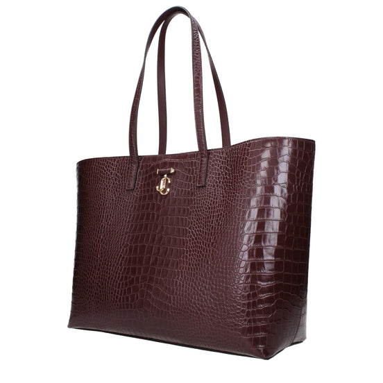 Jimmy Choo Red Leather Shoulder Bag