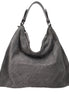 Jimmy Choo Gray Leather Shoulder Bag