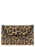 Καφέ clutch τσάντα από πολυεστέρα Stella McCartney  