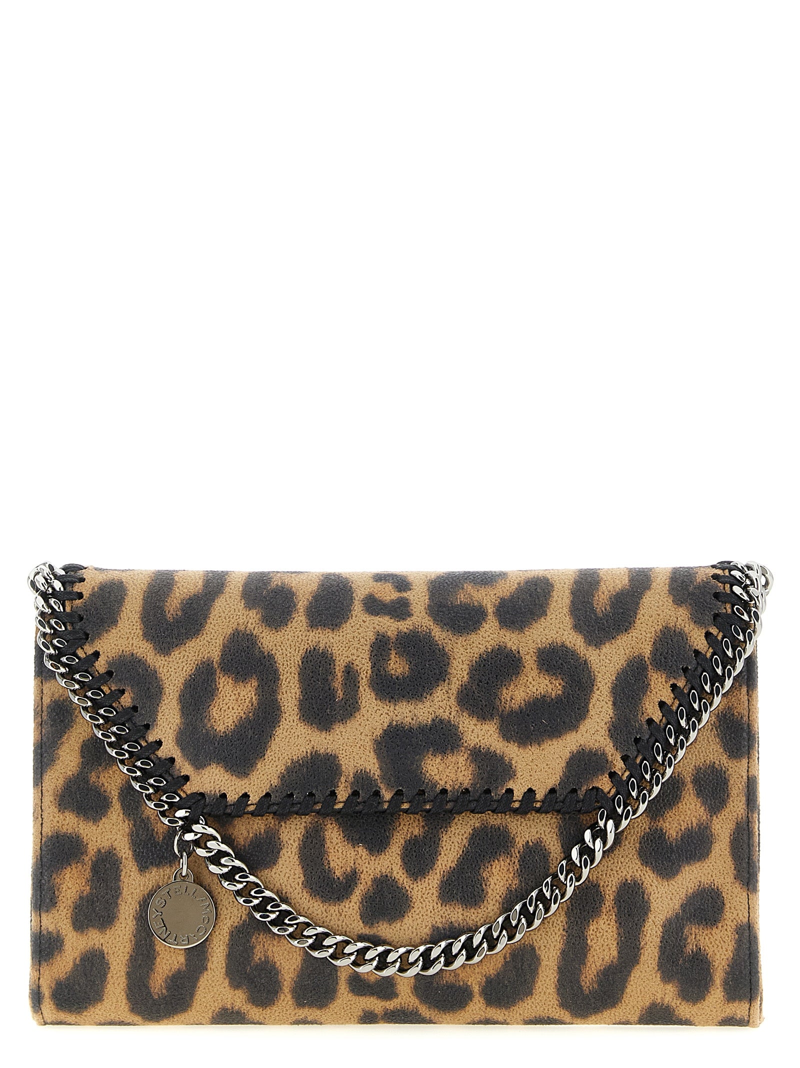 Καφέ clutch τσάντα από πολυεστέρα Stella McCartney  