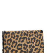 Καφέ clutch τσάντα από πολυεστέρα Stella McCartney  