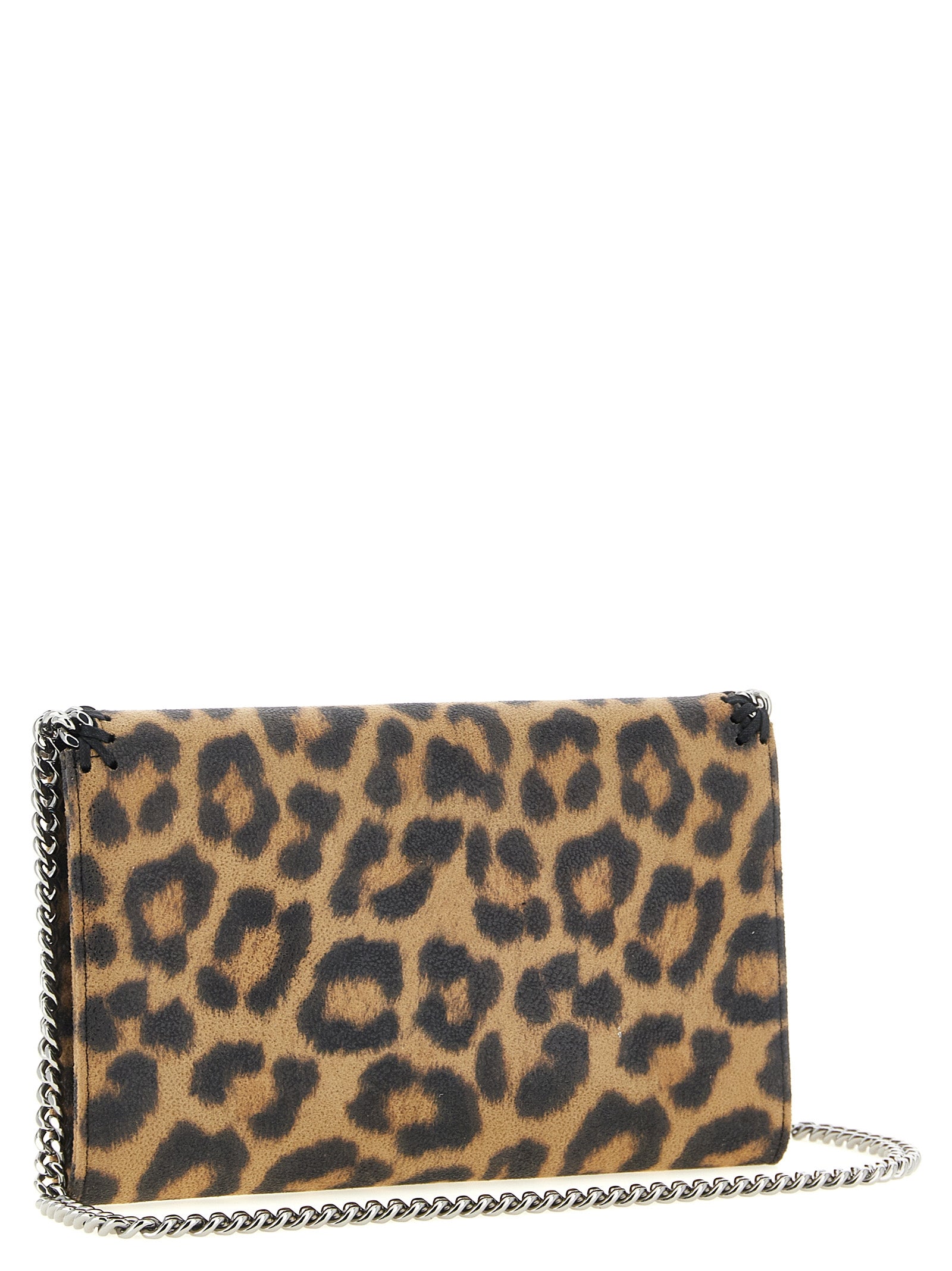 Καφέ clutch τσάντα από πολυεστέρα Stella McCartney  