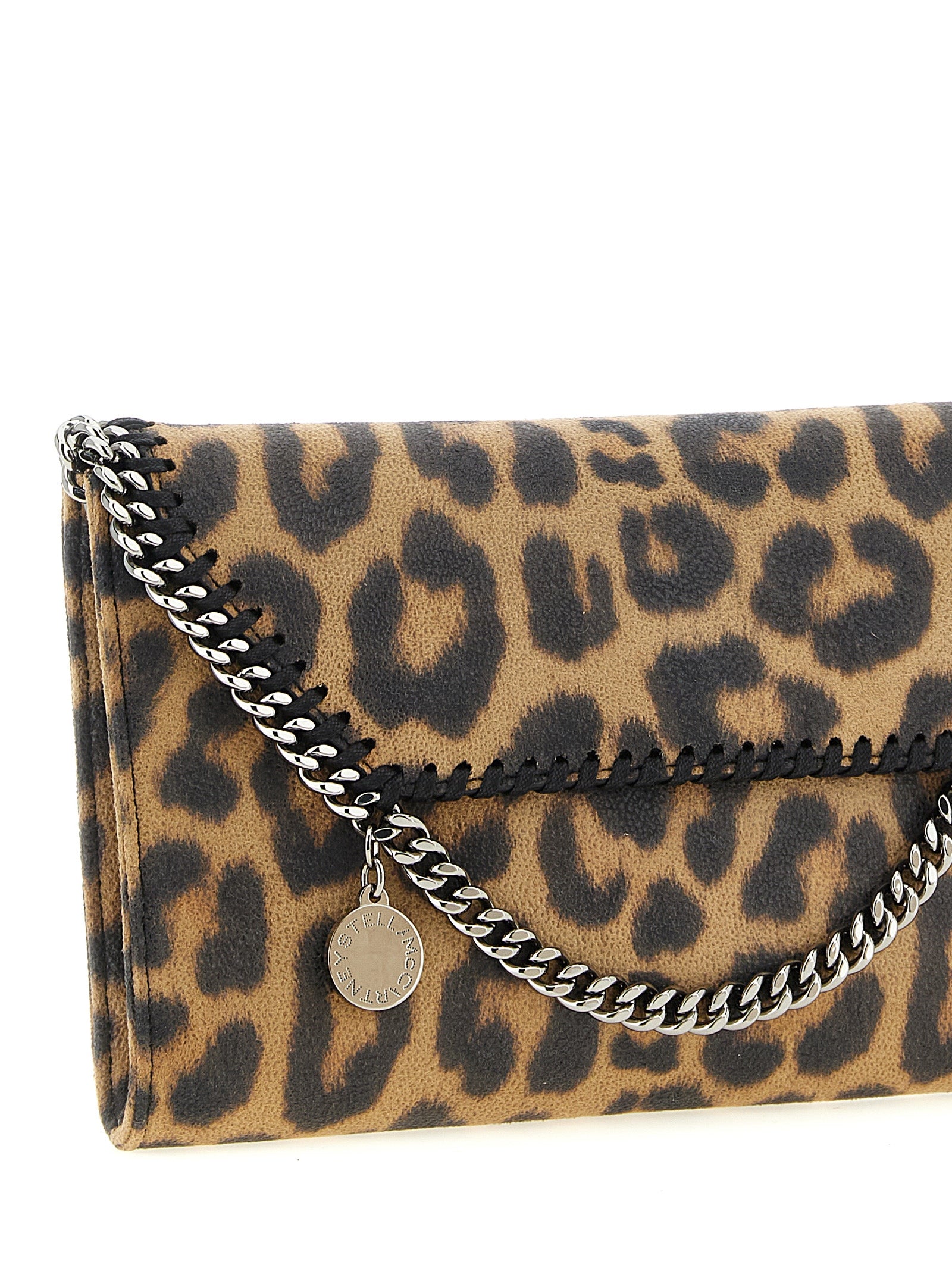 Καφέ clutch τσάντα από πολυεστέρα Stella McCartney  