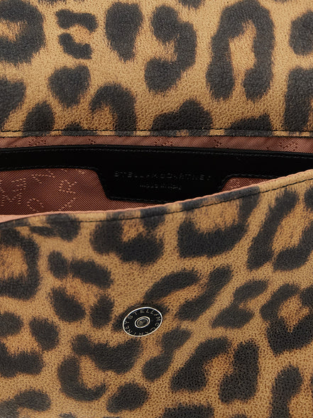 Καφέ clutch τσάντα από πολυεστέρα Stella McCartney  