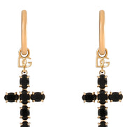 Dolce & Gabbana Black Brass Earrings