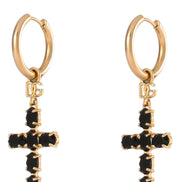 Dolce & Gabbana Black Brass Earrings