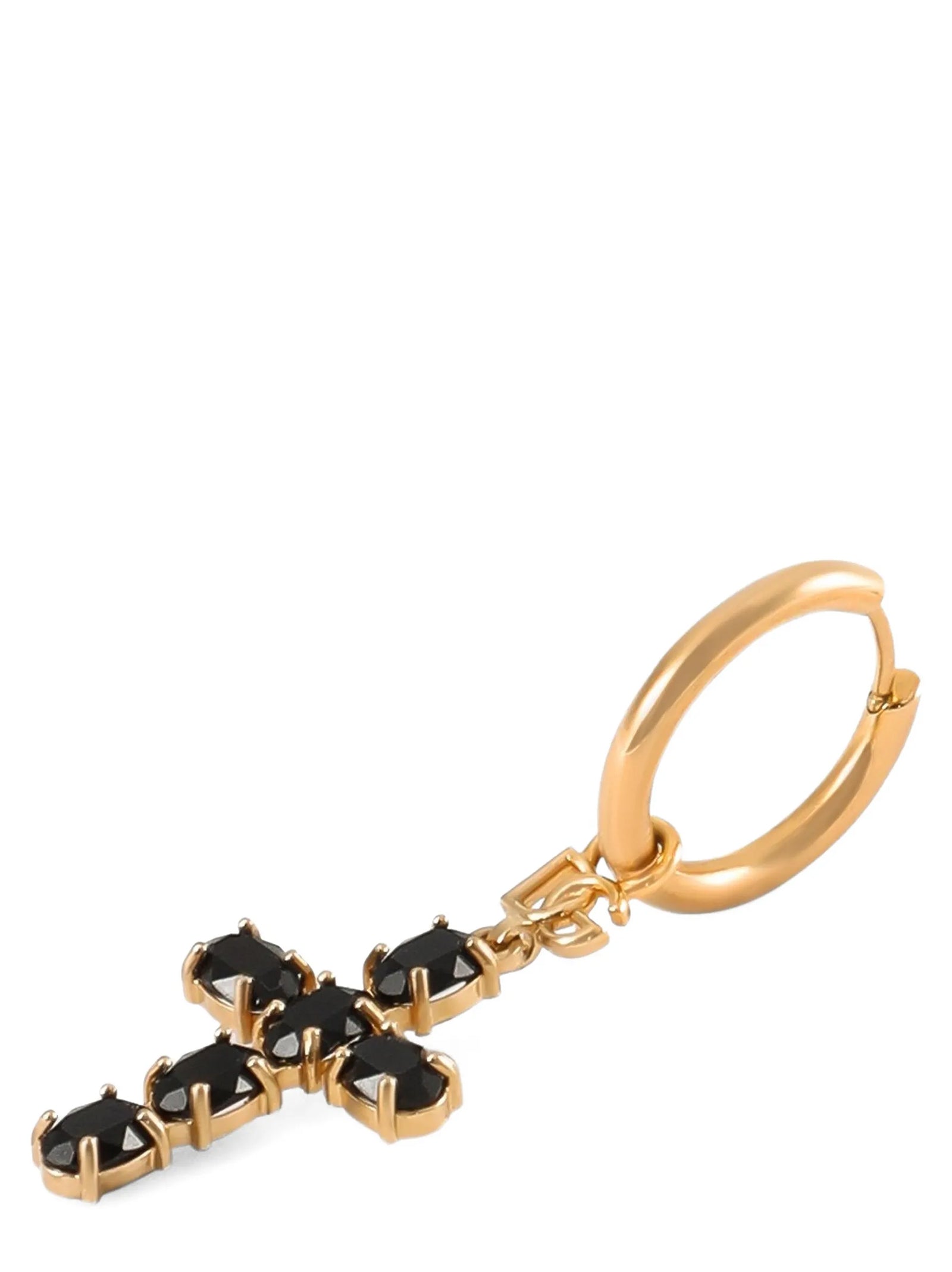 Dolce & Gabbana Black Brass Earrings