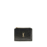 Πορτοφόλι Saint Laurent από μαύρο δέρμα μοσχαριού Bos Taurus