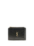 Πορτοφόλι Saint Laurent από μαύρο δέρμα μοσχαριού Bos Taurus