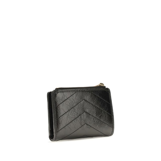 Saint Laurent Black Calf Leather Bos Taurus Wallet