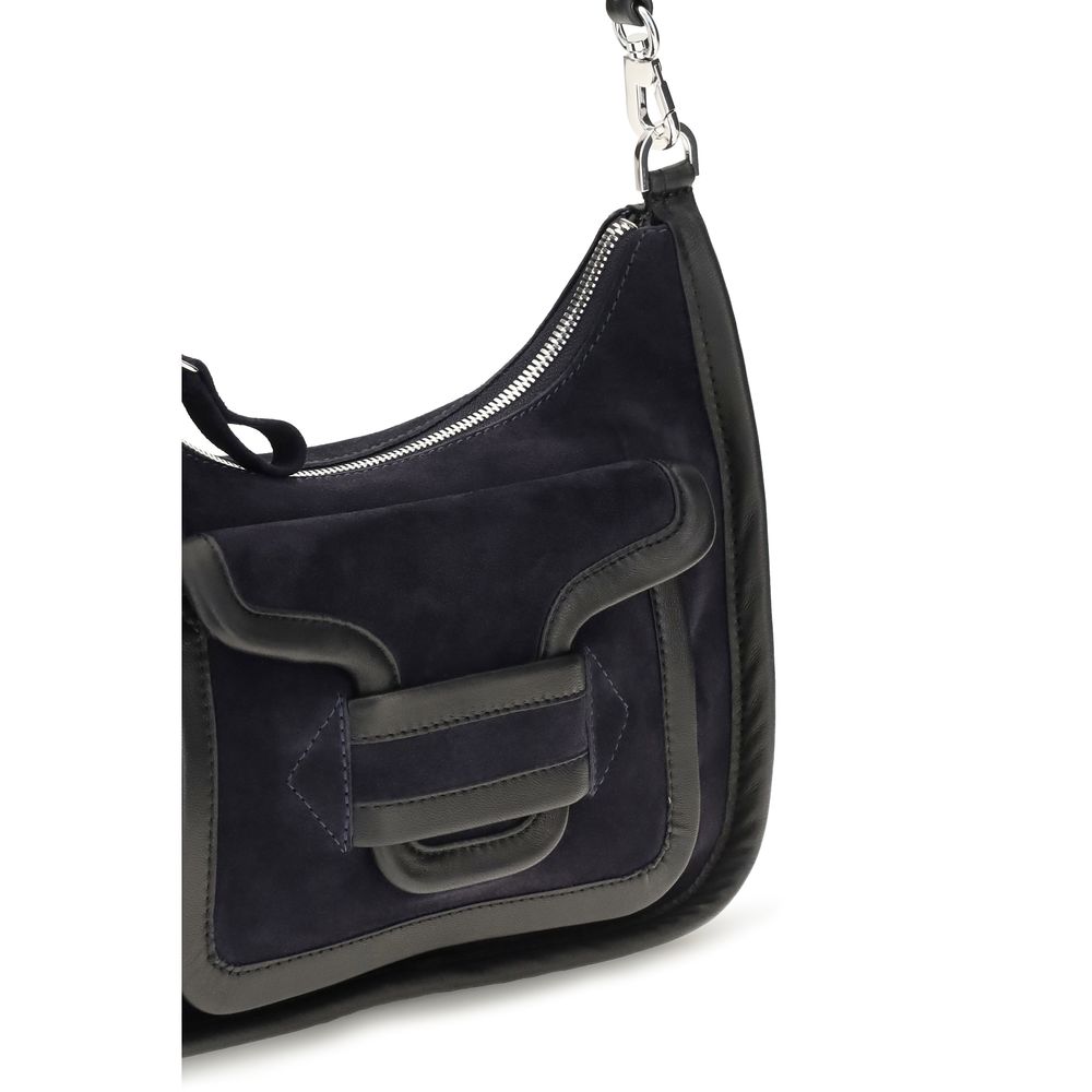Pierre Hardy Black Calf Leather Bos Taurus Shoulder Bag