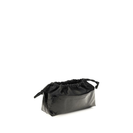 Pierre Hardy μαύρο clutch από δέρμα μοσχαριού Bos Taurus