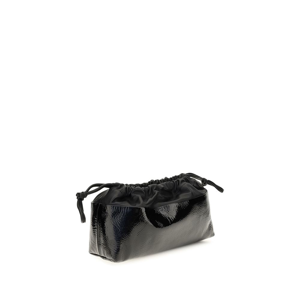 Pierre Hardy μαύρο clutch από δέρμα μοσχαριού Bos Taurus