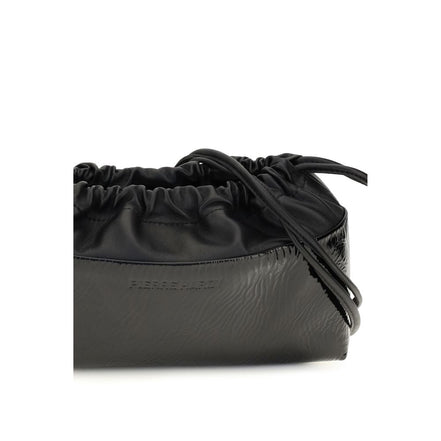 Pierre Hardy μαύρο clutch από δέρμα μοσχαριού Bos Taurus