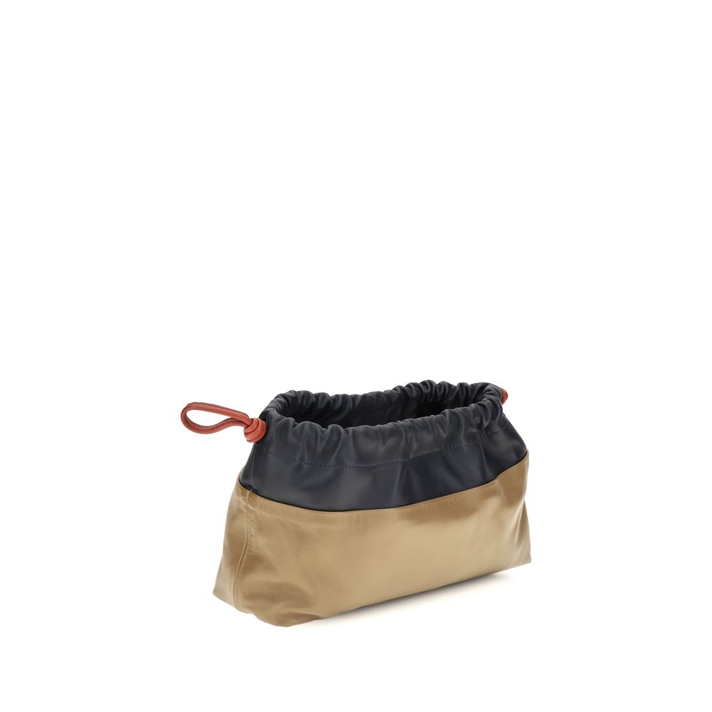 Pierre Hardy Beige Calf Leather Bos Taurus Clutch Bag