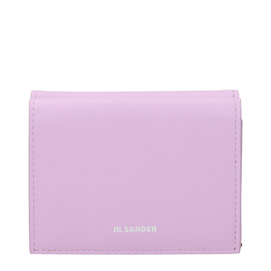 Jil Sander Pink Leather Wallet