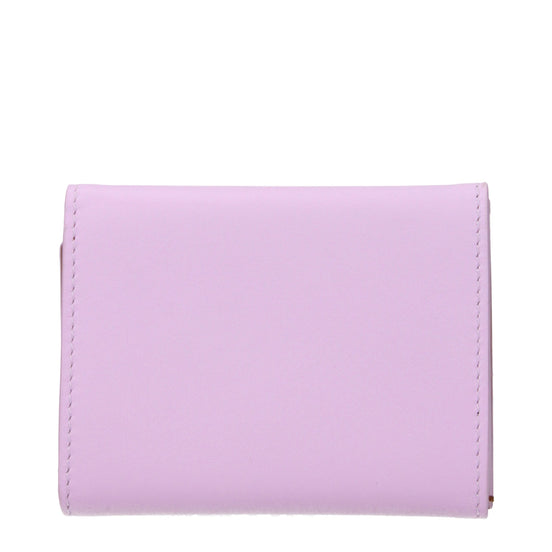 Jil Sander Pink Leather Wallet