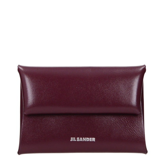 Jil Sander Red Leather Wallet