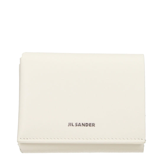 Jil Sander Beige Leather Wallet