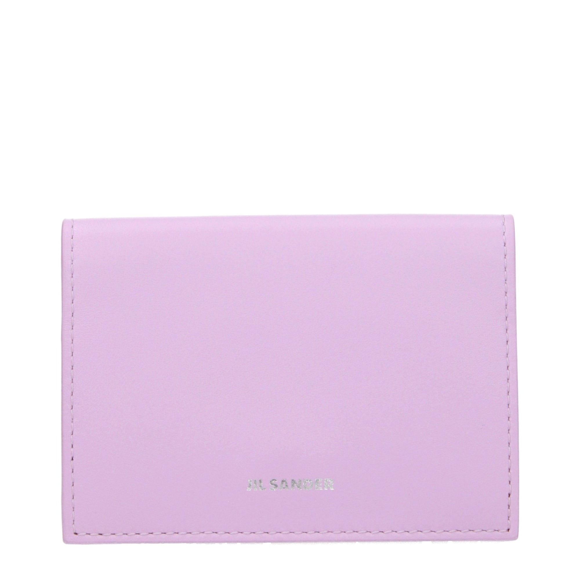 Jil Sander Pink Leather Cardholder