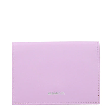 Jil Sander Pink Leather Cardholder