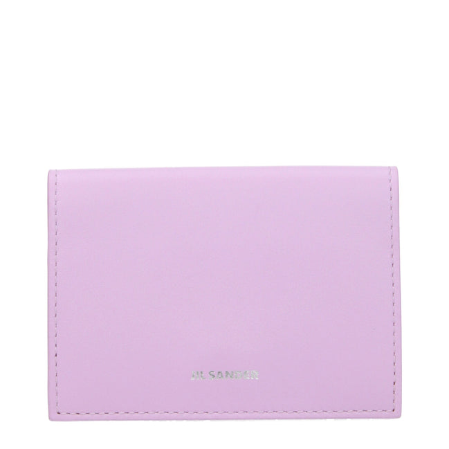 Jil Sander Pink Leather Cardholder