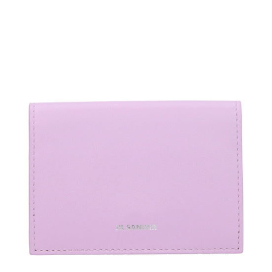 Jil Sander Pink Leather Cardholder